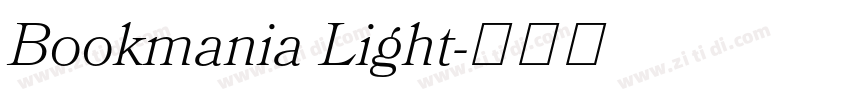 Bookmania Light字体转换